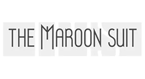 the maroon suit logo